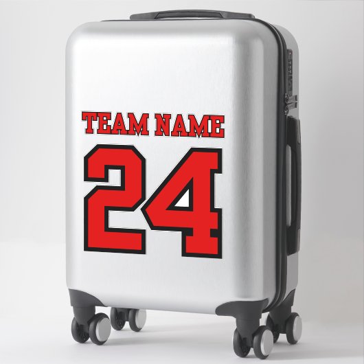 Custom Team Jersey Theme Team Spirit Sticker (Koffer)
