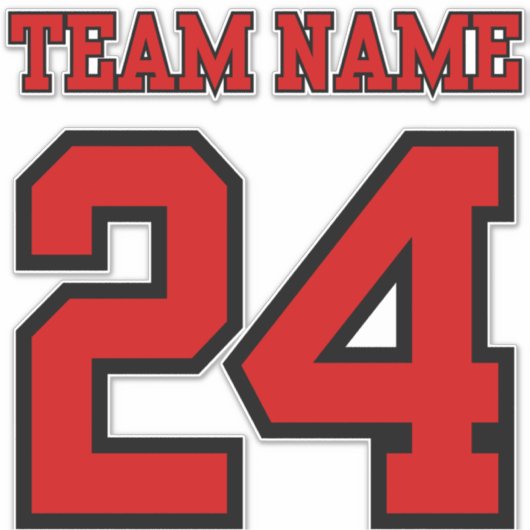 Custom Team Jersey Theme Team Spirit Sticker (Voorkant)