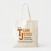 Custom TEAM JESUS Christelijk Tote Bag (Voorkant)