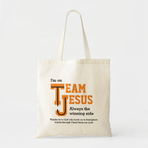 Custom TEAM JESUS Christelijk Tote Bag