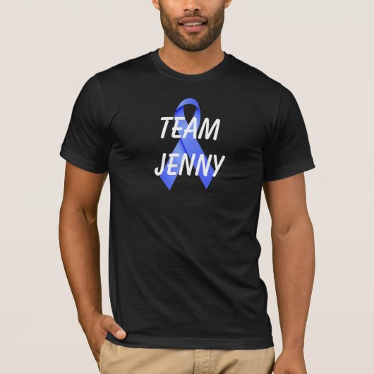 CUSTOM Team Kanker Blauw Lint Shirt (Voorkant)