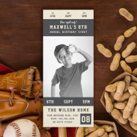 Custom Team Kleuren Sporting Event Ticket Verjaard