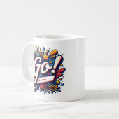 Custom Team Pride Mascot Koffiemok (Voorkant links)