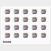 Custom Team Pride Mascot Ronde Sticker (Vel)