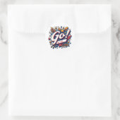 Custom Team Pride Mascot Ronde Sticker (Tas)