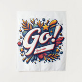 Custom Team Pride Mascot Wandkleed (Voorkant)