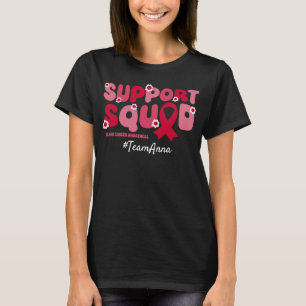 Custom Team Support Squad voor Bloedkanker T-shirt
