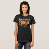 Custom Team Support Squad voor Nierkanker T-shirt (Voorkant volledig)