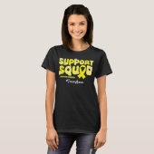 Custom Team Support Squad voor Spina Bifida T-shirt (Voorkant volledig)