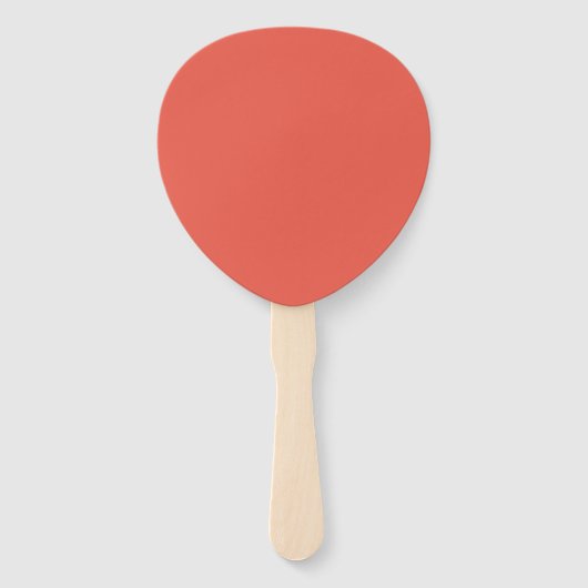 Custom Tear Drop Fan – Fire Opal Bold Handwaaier (Voorkant)