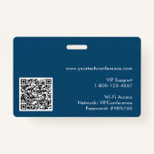 Custom Technology Keynote Speaker Photo ID Badge (Achterkant)