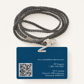 Custom Technology Keynote Speaker Photo ID Badge (Achterkant met draagriem)