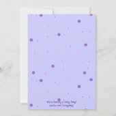 Custom Teddy Bear Blue Fairy Princess Kaart (Achterkant)