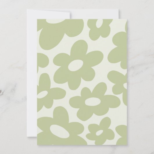 Custom Teddy Bear Picnic Birthday Invitation Kaart (Achterkant)