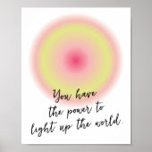 Custom Teen Girl Positieve Inspirerend Quote Poster (Voorkant)