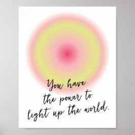Custom Teen Girl Positieve Inspirerend Quote Poster
