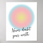 Custom Teen Girl Positieve Inspirerend Quote Poster (Voorkant)