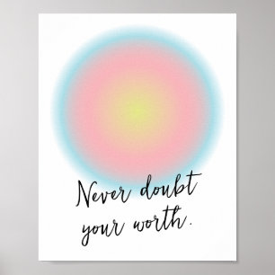 Custom Teen Girl Positieve Inspirerend Quote Poster