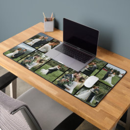 Custom Ten Photo Collage Desk Mat