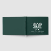 Custom Tennis Club House Modern Groen Gastenboek (Volledig)