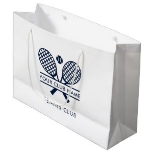 Custom Tennis Club Naam Team Swag Navy Blauw Groot Cadeauzakje