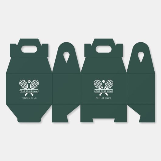 Custom Tennis Club Name Team Players Swag Bedankdoosjes (Ongevouwen)