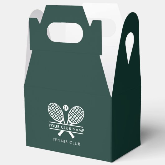 Custom Tennis Club Name Team Players Swag Bedankdoosjes (Open)