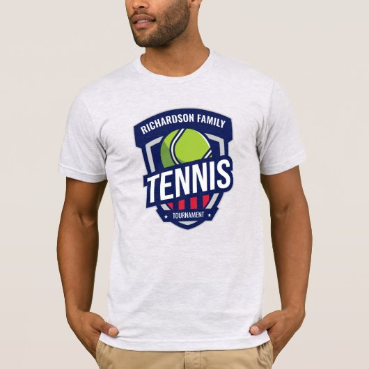 Custom Tennis Logo T-shirt (Voorkant)