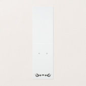 Custom Tented Antler Heart Earring Display Kaart Visitekaartje (Buitenkant ongevouwen)