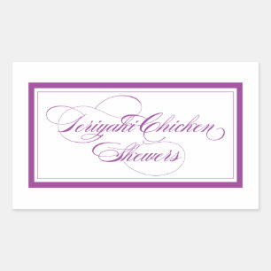 Custom_Teriyaki Chicken Skewers Rechthoekige Sticker