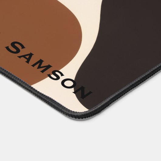 Custom Terra Cotta Abstract Silhouette Boho Bureaumat (Hoek)