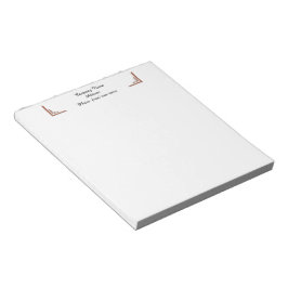 Custom Terracotta Corner Business Notepad Notitieblok
