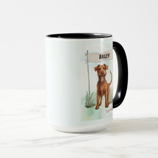 Custom Terrier Name Mug Personalized Dog Lover Mok (Voorkant rechts)