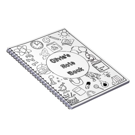 Custom terug naar school notitieboek (Rechterzijde)