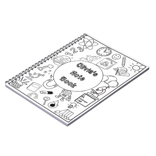 Custom terug naar school notitieboek (Linkerzijde)