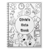 Custom terug naar school notitieboek (Voorkant)