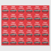 Custom Tesla pickup truck personalized Birthday Cadeaupapier (Vlak)