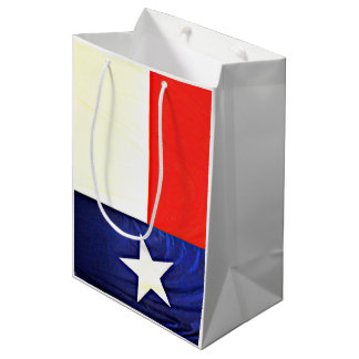 Custom Texas Flag Matte Gift Bag Medium Cadeauzakje