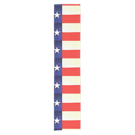 Custom Texas Flag Table Runner Korte Tafelloper (Voorkant)