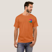 Custom Texas Oranje Logo Afbeelding toevoegen Sjab T-shirt (Voorkant volledig)