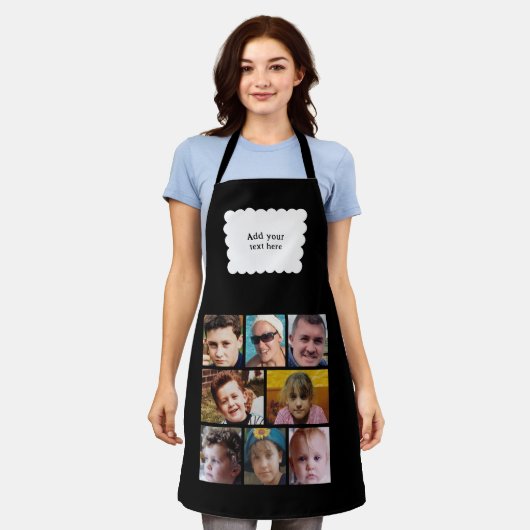 Custom text 8 photos white black schort (Gedragen)