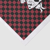 Custom Text Alice in Wonderland White Rabbit Check Tissuepapier (Detail)