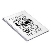 Custom Text Art Deco Cocktail Party Notitieboek (Rechterzijde)