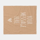 Custom Text Blanket Birthday or Graduation Gift Fleece Deken (Voorkant (Horizontaal))