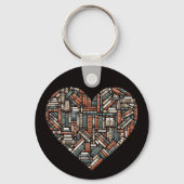 Custom Text Book Lover's Sleutelhanger (Voorkant)
