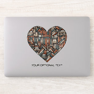 Custom Text Book Lover's Sticker