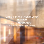 Custom Text Business Display Services Auto Vrachtw Raamsticker (Vel 2)