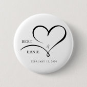 Custom Text Button Wedding Favor Personalized Gift (Voorkant)