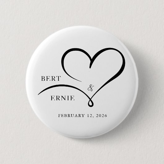 Custom Text Button Wedding Favor Personalized Gift (Voorkant)
