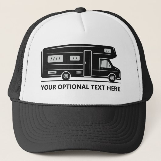 Custom text Camper Van Trucker Pet (Voorkant)